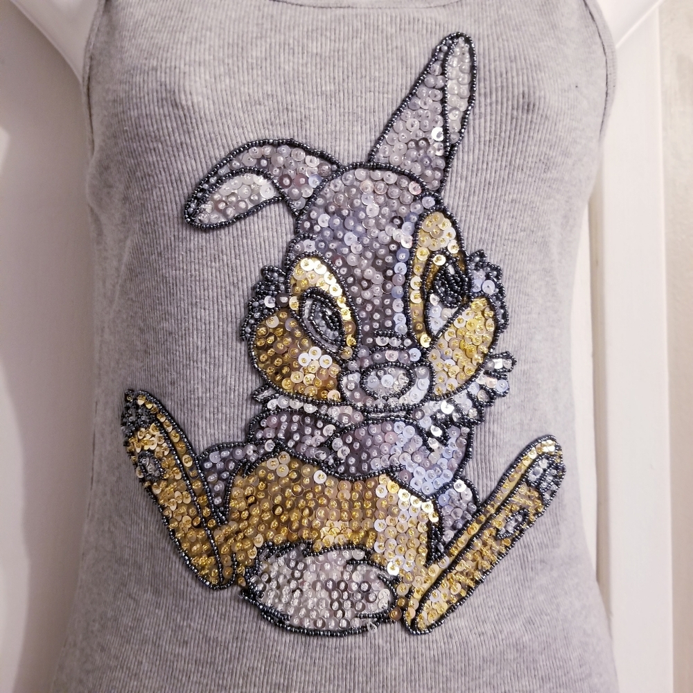 Thumper (Bambi) Sequined Tank top XS - Picture 3 of 5